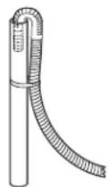 WHIRLPOOL LCE4332PQ - Immobilisation du tuyau de vidange - 3