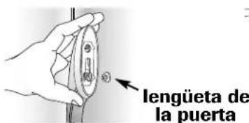 lengüeta de la puerta