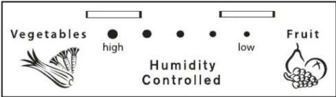 Vegetables high low Humidity Controlled Fruit
