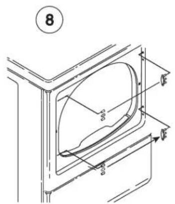 WHIRLPOOL NDE2335AYW - Follow these steps to reverse the door: - 8