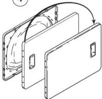 WHIRLPOOL NDE2335AYW - Suivre ces étapes pour inverser le sens d'ouverture de la porte : - 4