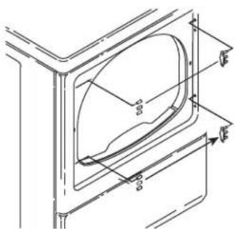 WHIRLPOOL NDE2335AYW - Suivre ces étapes pour inverser le sens d'ouverture de la porte : - 9