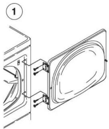 WHIRLPOOL NDE2335AYW - Follow these steps to reverse the door: - 1