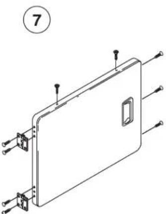 WHIRLPOOL NDE2335AYW - Follow these steps to reverse the door: - 7