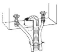 WHIRLPOOL GVW9959KL - Sistema de desagüe de tubo vertical – piso o pared (ilustraciones A y B) - 1