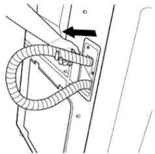 WHIRLPOOL GVW9959KL - Remove drain hose from washer cabinet - 1