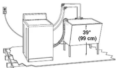 WHIRLPOOL GVW9959KL - Drain de plancher (illustration B) - 1