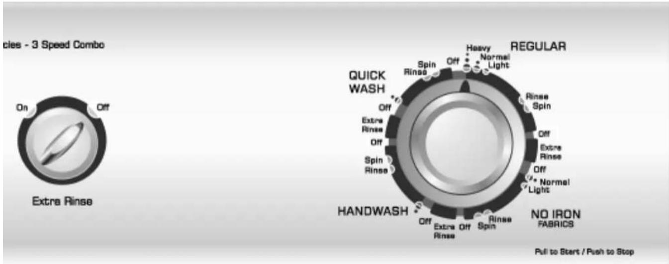 WHIRLPOOL NAV2335AWW - (cycle de lavage rapide) - 1