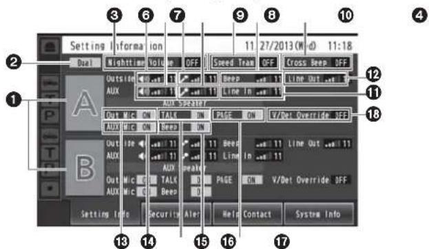 PANASONIC Attune II WXCC411 - Setting list screen - 1