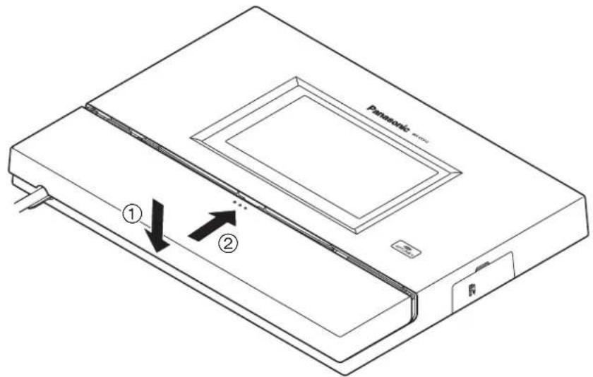 PANASONIC Attune II WXCC411 - ■ Fixation du couvercle de connecteurs - 1