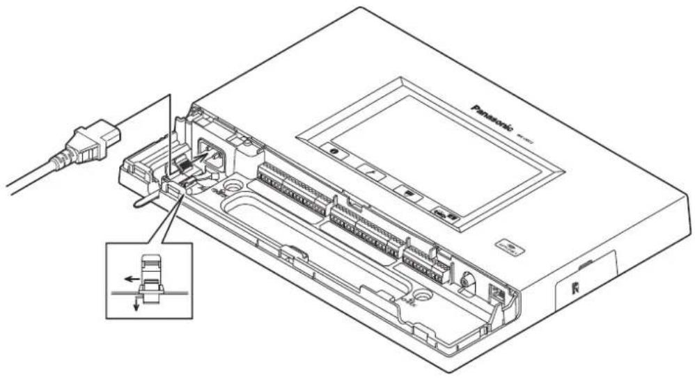 PANASONIC Attune II WXCC411 - ■ Securing the power cord - 2