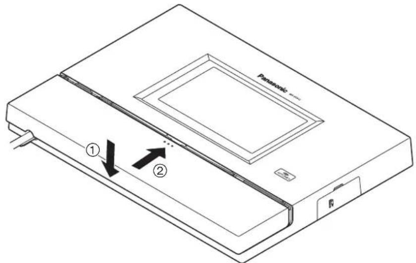 PANASONIC Attune II WXCC411 - ■ Attaching the connector cover - 1