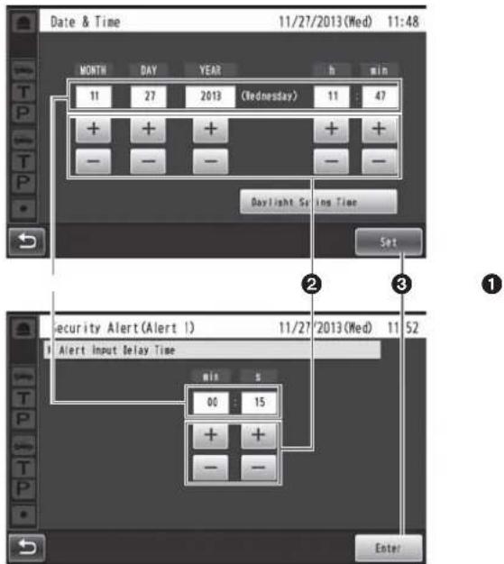 PANASONIC Attune II WXCC411 - ■ Inputting the date and time - 1