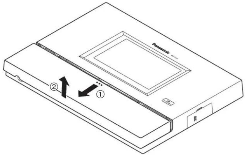 PANASONIC Attune II WXCC411 - ■ Ouverture du couvercle de connecteurs - 1