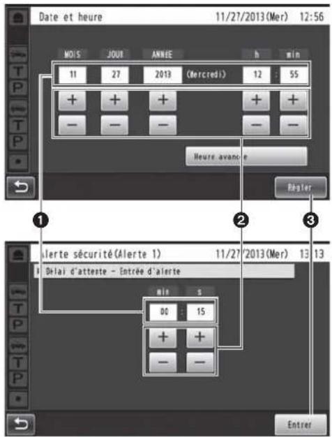 PANASONIC Attune II WXCC411 - ■ Saisie de la date et de l'heure - 1