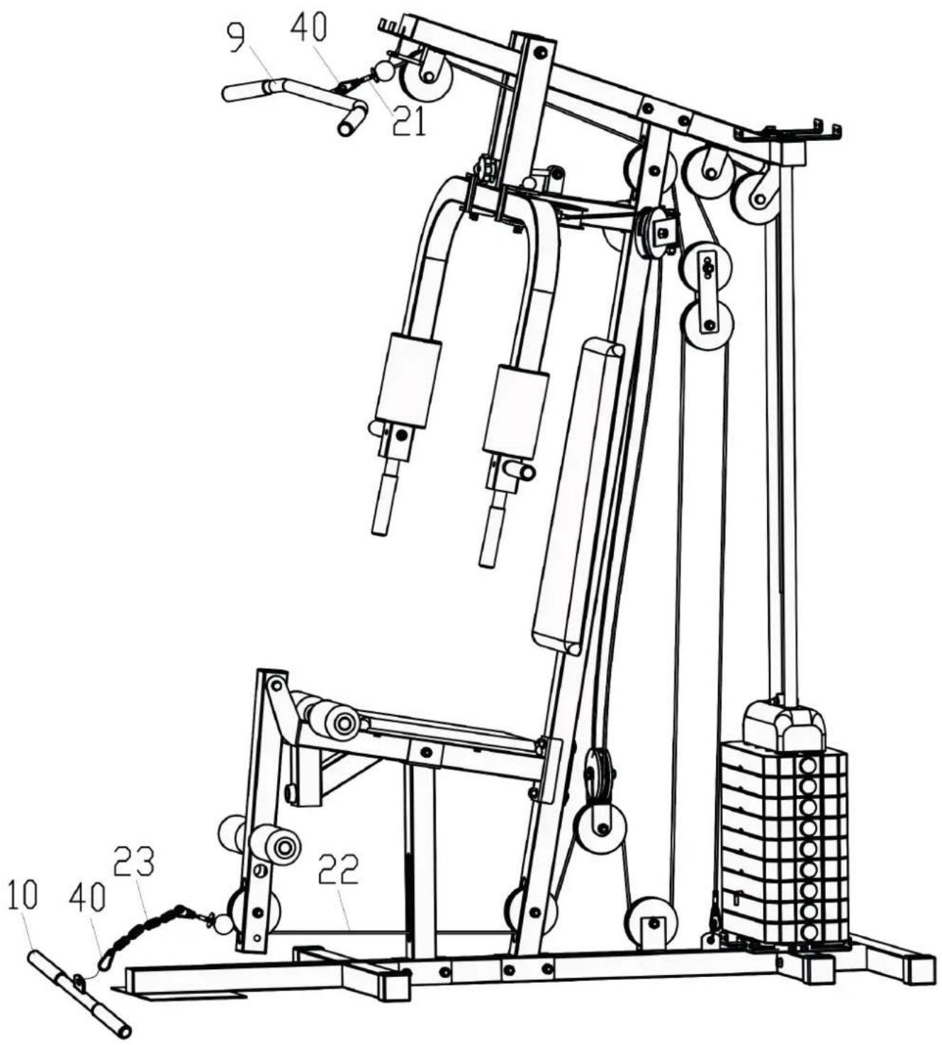 Darwin MS30 - Étape 8 : montage de la barre de traction latissimus et de la poignée de rameur - 1