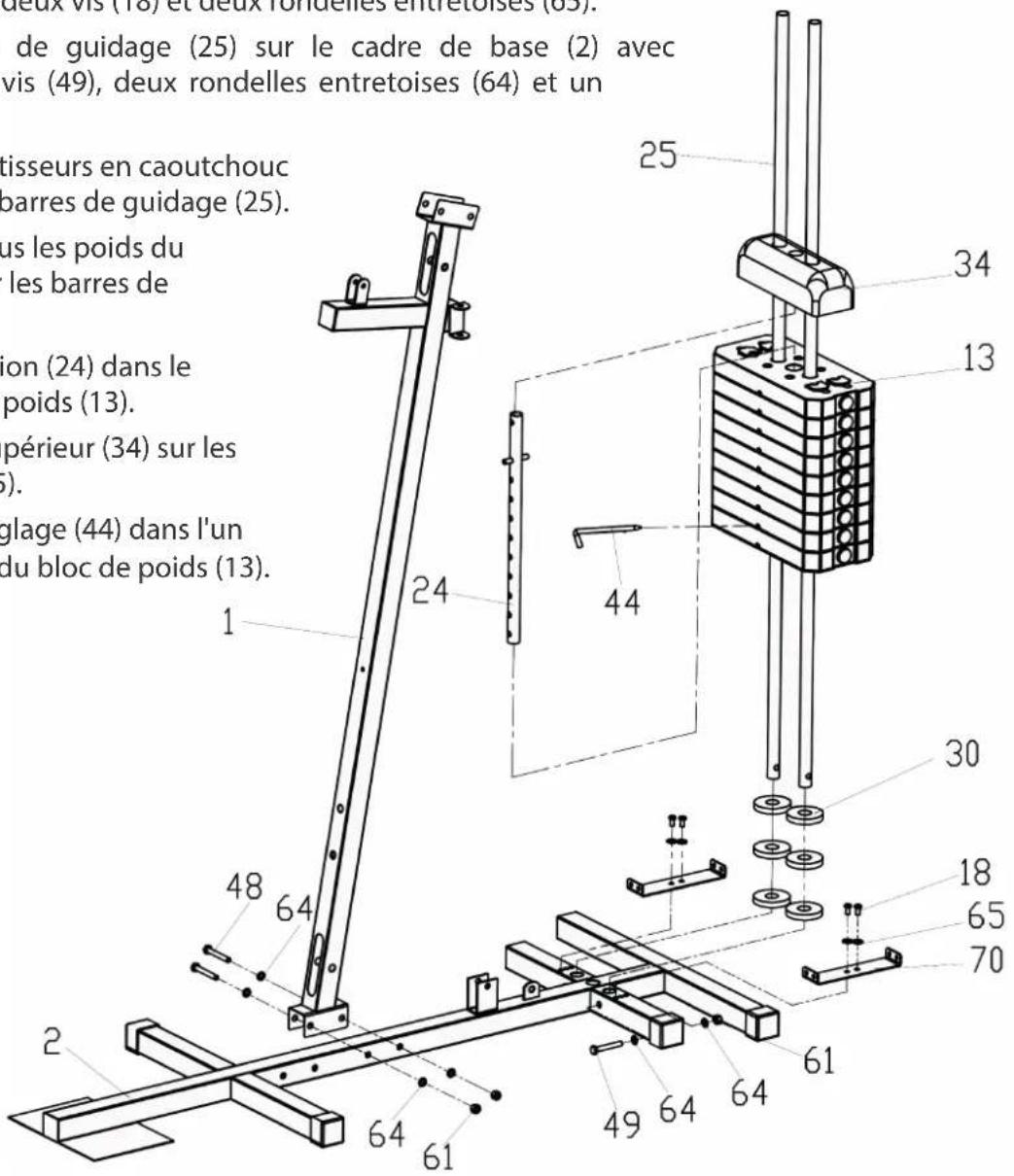 Darwin MS30 - Étape 1 : montage du cadre principal et du bloc de poids - 1