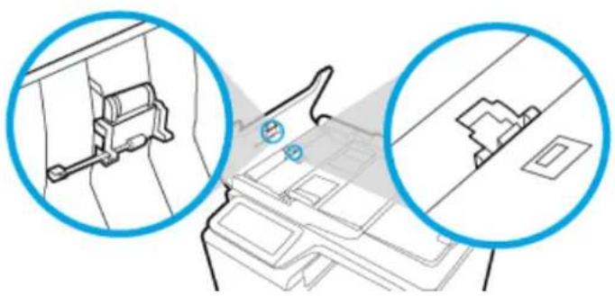 HP PageWide Pro 477dn - Kaαρισμός κυλίνδρων καλ διαχωριστικότου τοῦ τροφοδότη εγγράφων - 2