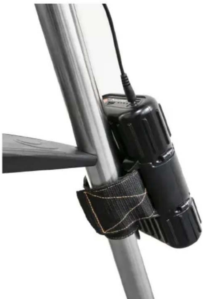 CELESTRON PowerTank 17 - ATTACHING THE POWERTANK LITHIUM LT TO YOUR TELESCOPE TRIPOD - 1