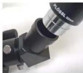 CELESTRON C90 - To attach the Erect Image Diagonal and an Eyepiece: - 2