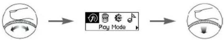 CREATIVE Zen Nano Plus - Utilizzo dello scroller - 1
