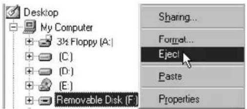 CREATIVE Zen Nano Plus - Frakobling af afspilleren - 2