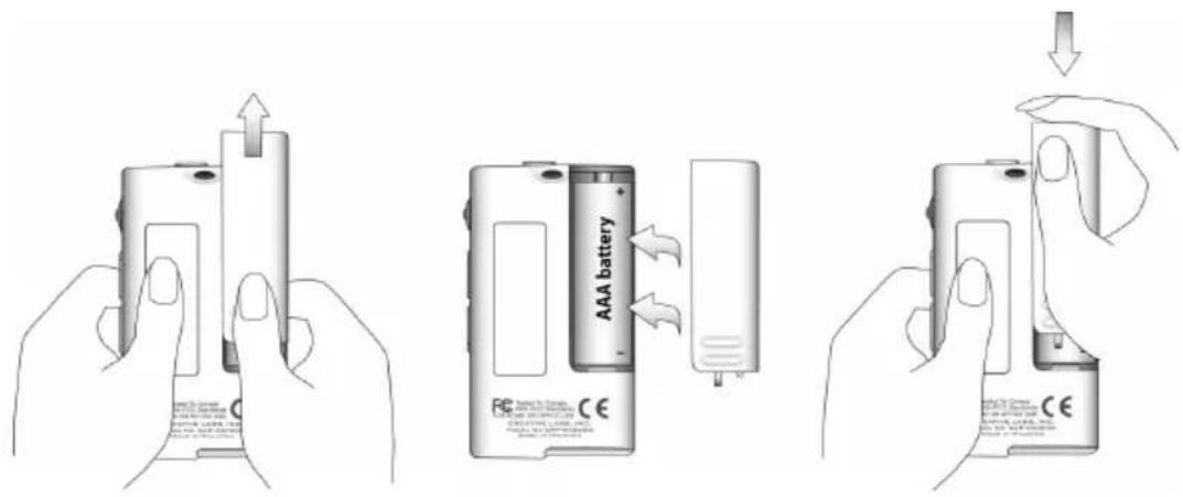 CREATIVE Zen Nano Plus - Insert battery - 1