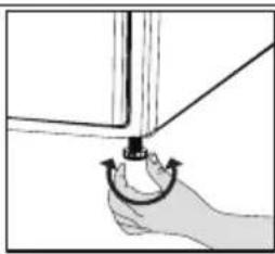 BEKO VH8735GAO - Reglage des pieds - 1