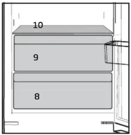 BEKO RCHE300K30WN - 5.8.Le compartiment des produits laitiers (entrepôt frigorifique) - 1