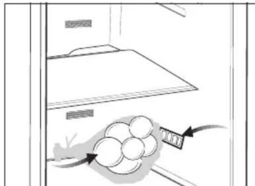 BEKO RCHE300K30WN - Recomendações para o compartimento de alimentos frescos - 1
