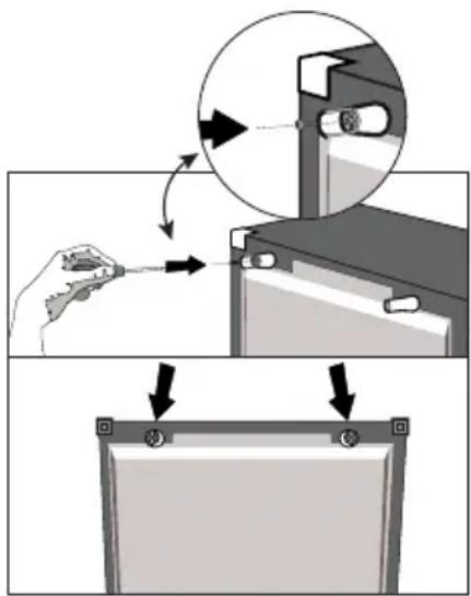 BEKO RCHE300K30WN - De plastic spieën bevestigen - 1