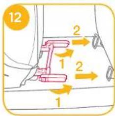 Joie Traver Shield - Installation using ISOSAFE System and 3-point belt or using 3-point belt only - 3