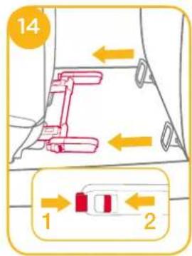 Joie Traver Shield - Installation using ISOSAFE System and 3-point belt or using 3-point belt only - 5