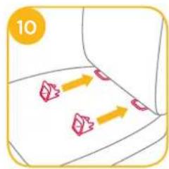 Joie Traver Shield - Installation using ISOSAFE System and 3-point belt or using 3-point belt only - 1