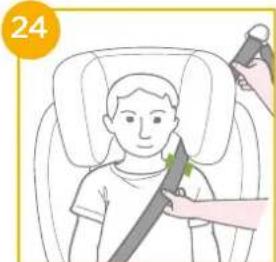 Joie iTraver - Installation avec le système ISOFIX et la ceinture 3 points ou uniquement avec la ceinture 3 points - 10