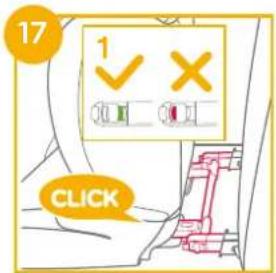 Joie iTraver - Installation avec le système ISOFIX et la ceinture 3 points ou uniquement avec la ceinture 3 points - 4