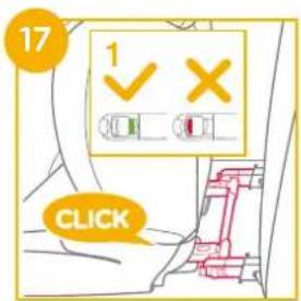 Joie iTraver - Montering med et ISOFIXsystem og en 3-punktsssele ellkun med en 3-punktsssele - 4