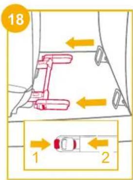 Joie iTraver - Postavljanje pomocu sustava ISOFIX i sigurnosnog pojas u 3 tocke ili samo pomocu sigurnosnog pojas u 3 tocke - 5