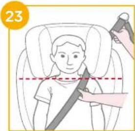 Joie iTraver - Installation avec le système ISOFIX et la ceinture 3 points ou uniquement avec la ceinture 3 points - 9