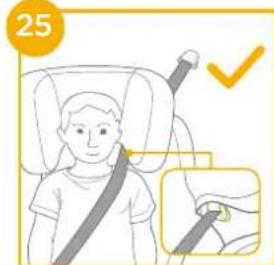 Joie iTraver - Installation avec le système ISOFIX et la ceinture 3 points ou uniquement avec la ceinture 3 points - 11