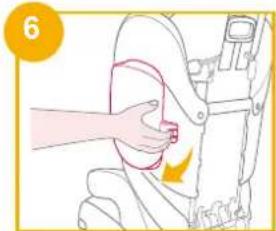 Joie iTraver - Asamblarea scaunului inaltator - 6