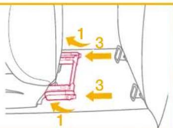 Joie iTraver - Installazione con sistema ISOFIX e cintura a 3 punti o usando solo la cintura a 3 punti - 7