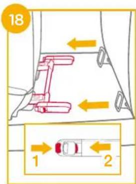 Joie iTraver - Instalacion utilizing el systema ISOFIX y el cinturón de seguridad de 3+puntos o solo el cinturón decurity de 3+puestos - 5