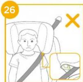 Joie iTraver - Installation avec le système ISOFIX et la ceinture 3 points ou uniquement avec la ceinture 3 points - 12