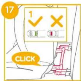 Joie iTraver - Instalace s použitím systému ISOFIX a 3bodového pásu nebo pouze s použitím 3bodového pásu - 4