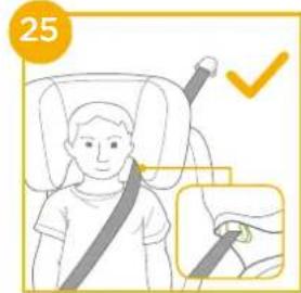 Joie iTraver - Installazione con sistema ISOFIX e cintura a 3 punti o usando solo la cintura a 3 punti - 15