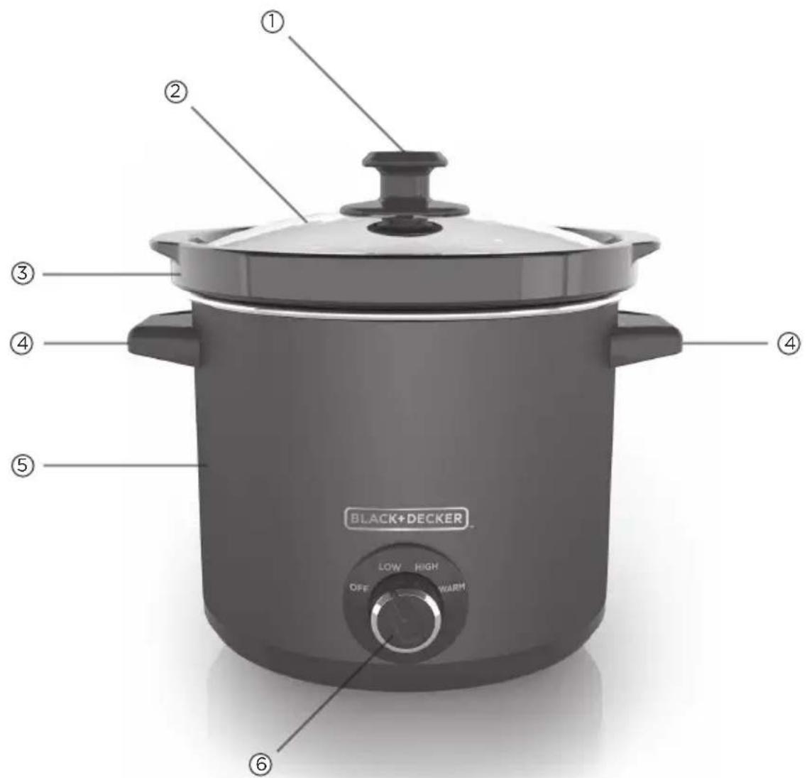 BLACK & DECKER SC4004D - CONOZCA SU OLLA DE COCCIÓN LENTA - 1