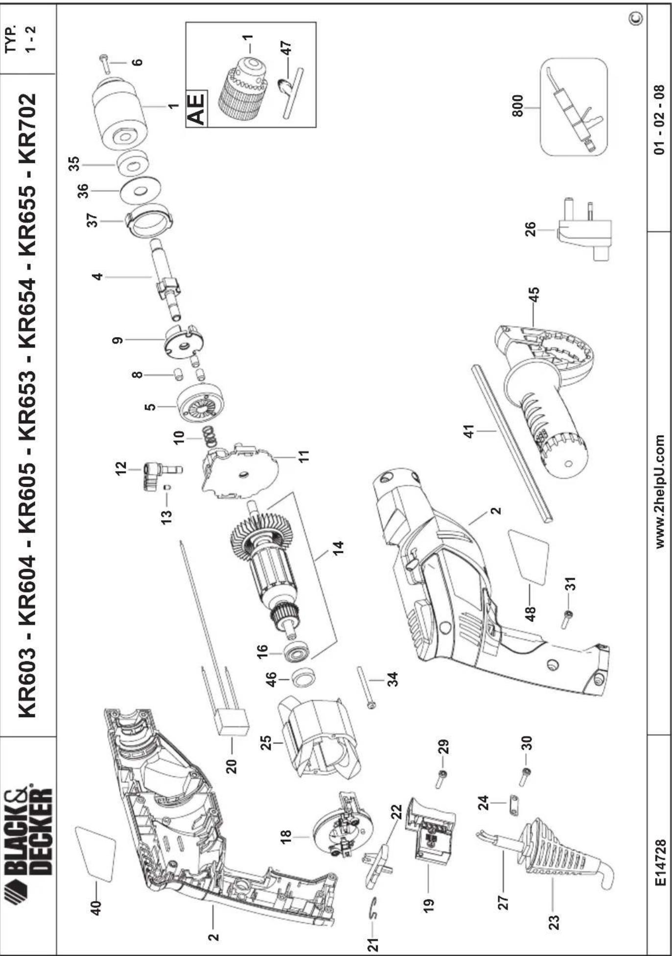 BLACK & DECKER KR702 - Εγγύηση - 17