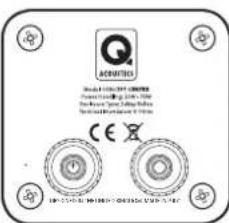 Q-ACOUSTICS Concept Centre - Connexion d'uneborne - 1