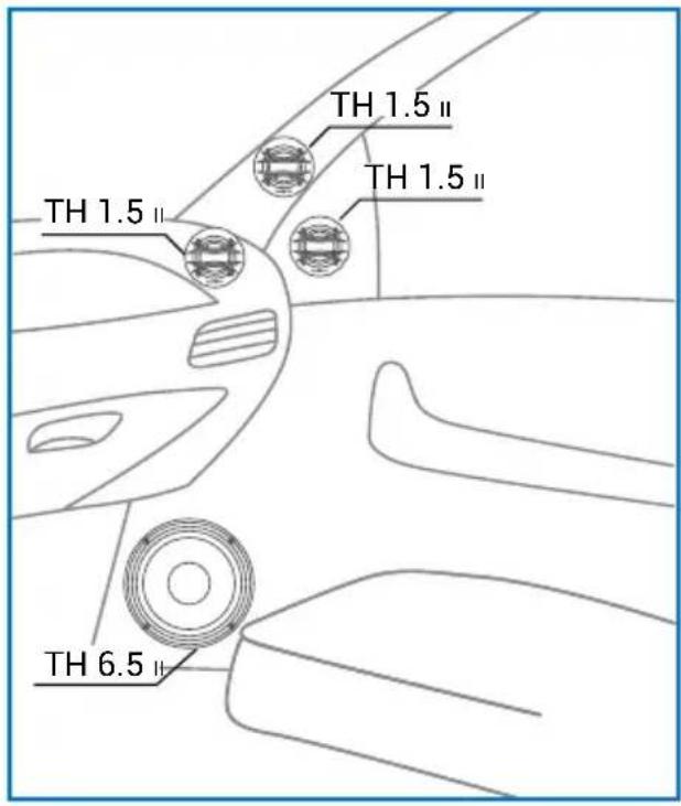 AUDISON Thesis TH K3 II A Orchestra - TH 1.5 II Violino / TH 6.5 II Sax - IN CAR SET-UP - 1